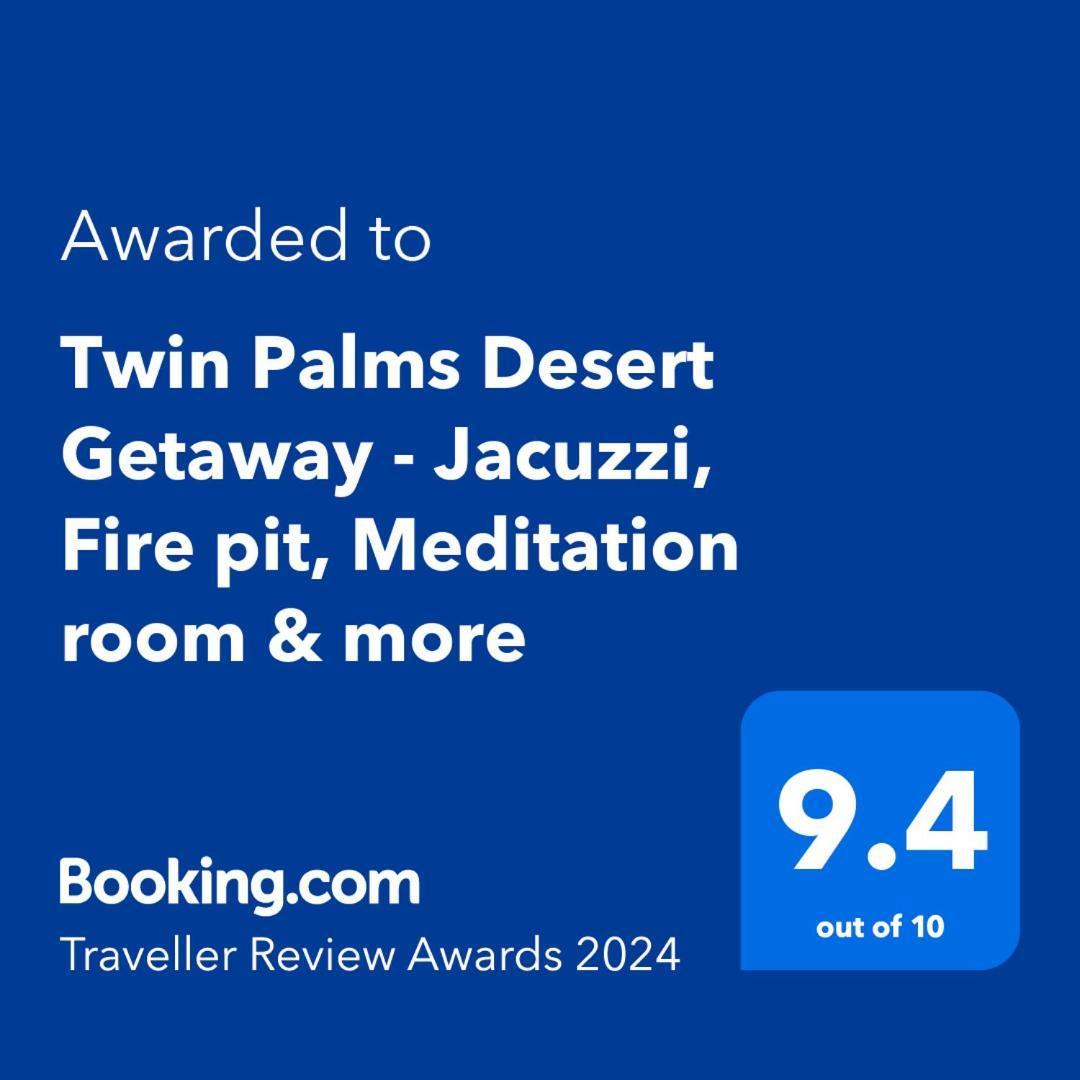 Twin Palms Desert Getaway - Jacuzzi, Fire Pit, Meditation Room & More Joshua Tree Exterior photo